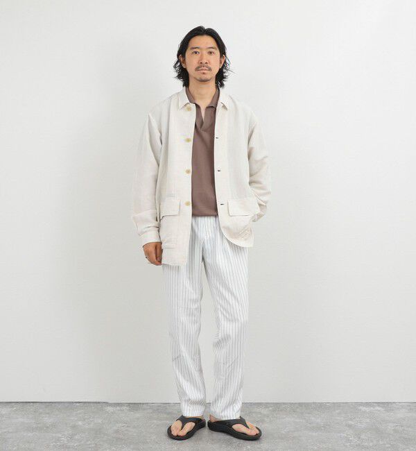 NOLLEY'S goodman「Li/R リネンレーヨン シャツブルゾン 26SS」|ブルゾン・スタジャン|