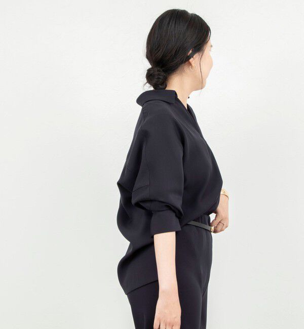 NOLLEY'S sophi「【一部WEB限定カラーアイテム】《セットアップ対応》ウォッシャブルツイルスキッパーシャツ」|シャツ・ブラウス|