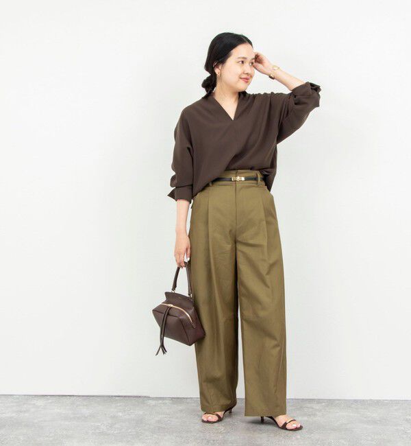 NOLLEY'S sophi「【一部WEB限定カラーアイテム】《セットアップ対応》ウォッシャブルツイルスキッパーシャツ」|シャツ・ブラウス|