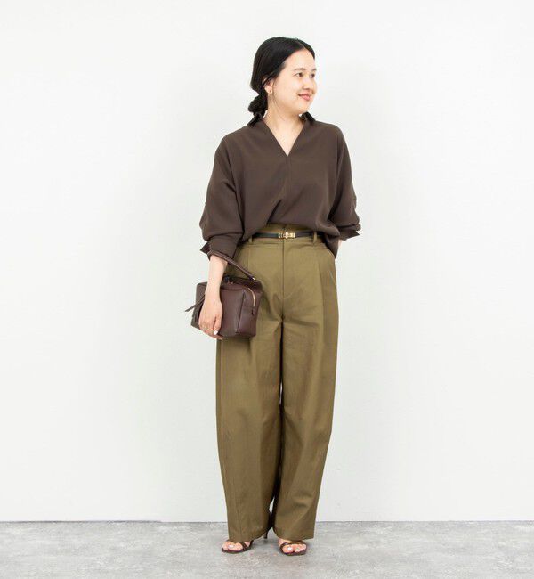 NOLLEY'S sophi「【一部WEB限定カラーアイテム】《セットアップ対応》ウォッシャブルツイルスキッパーシャツ」|シャツ・ブラウス|