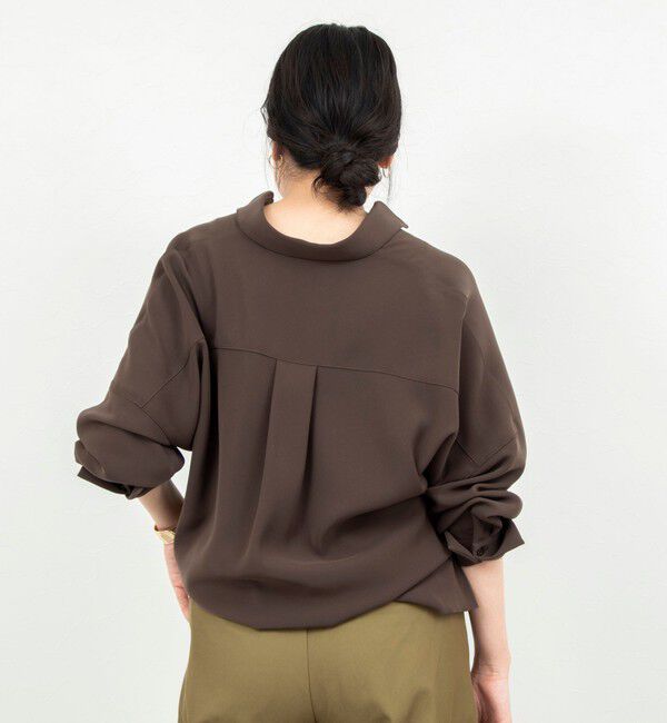 NOLLEY'S sophi「【一部WEB限定カラーアイテム】《セットアップ対応》ウォッシャブルツイルスキッパーシャツ」|シャツ・ブラウス|