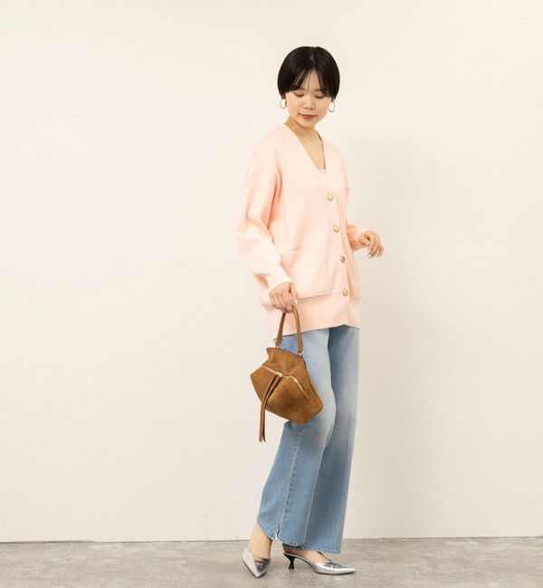 NOLLEY'S sophi「【EC限定】《手洗い可能》総針ビックVネックカーディガン」|カーディガン|