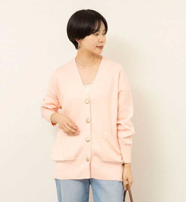 NOLLEY'S sophi「【EC限定】《手洗い可能》総針ビックVネックカーディガン」|カーディガン|