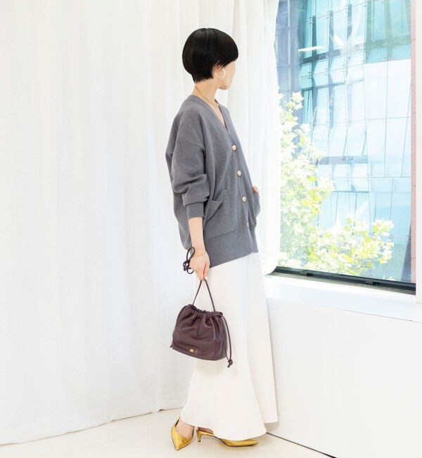 NOLLEY'S sophi「【EC限定】《手洗い可能》総針ビックVネックカーディガン」|カーディガン|