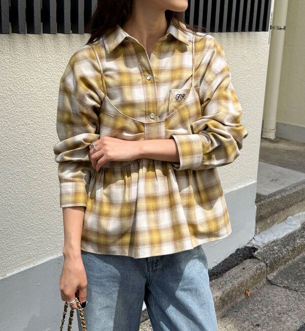 fredy emue「オンブレーチェックキャミビスチェ」|キャミソール|