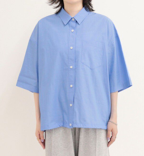 fredy emue「【人気につき半袖Ver.で再登場】汗染み軽減加工COTTON半袖シャツブルゾン」|シャツ・ブラウス|