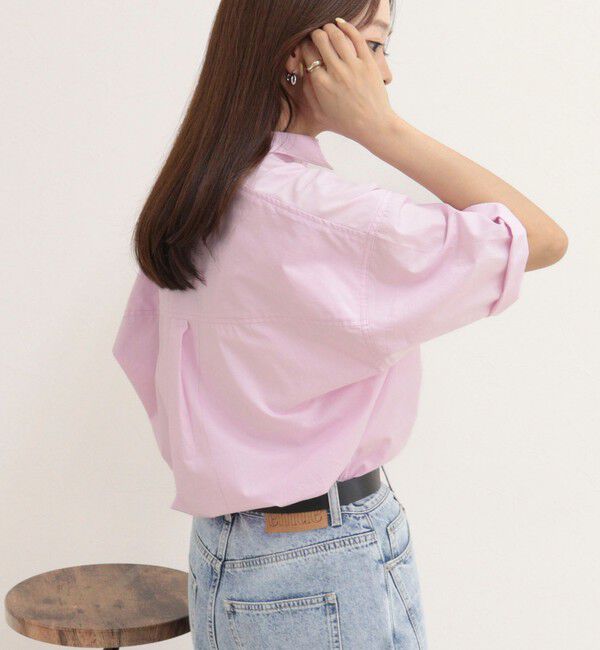 fredy emue「【人気につき半袖Ver.で再登場】汗染み軽減加工COTTON半袖シャツブルゾン」|シャツ・ブラウス|