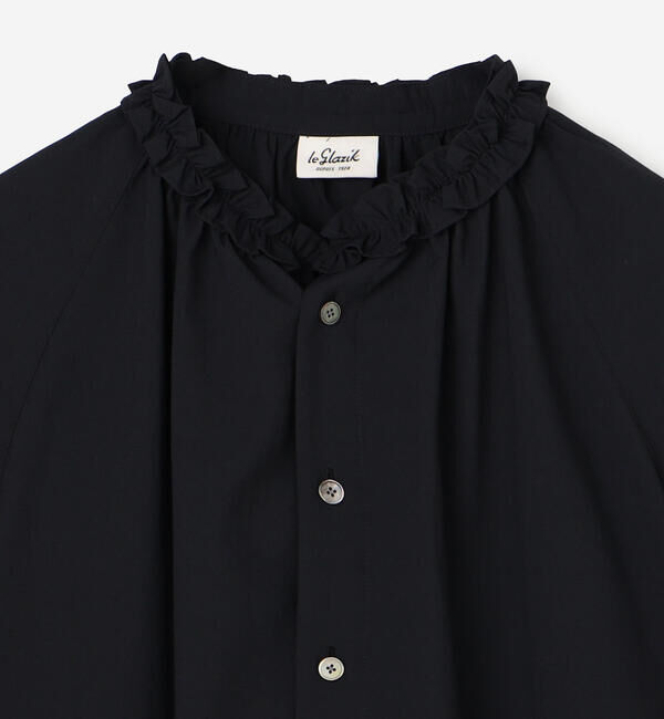 LE GLAZIK「LE GLAZIK | ブロードワッシャー ラッフルシャツ WOMEN」|シャツ・ブラウス|
