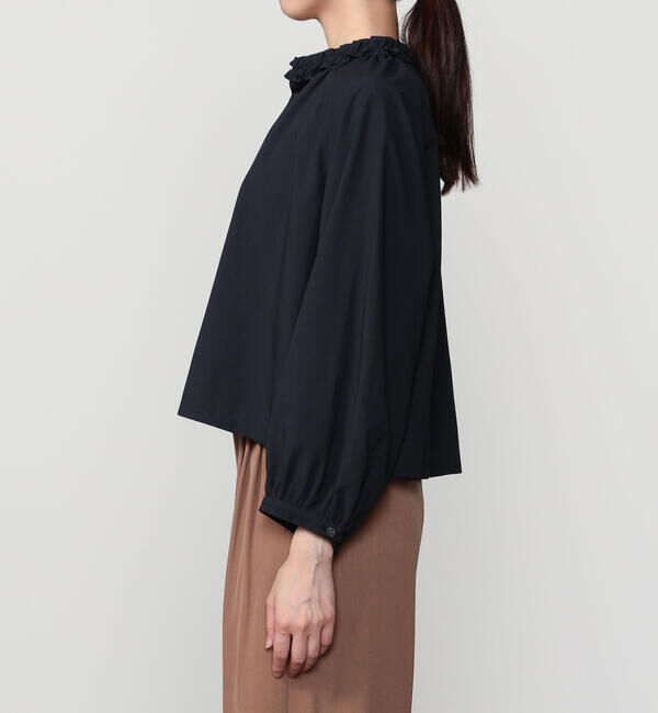 LE GLAZIK「LE GLAZIK | ブロードワッシャー ラッフルシャツ WOMEN」|シャツ・ブラウス|