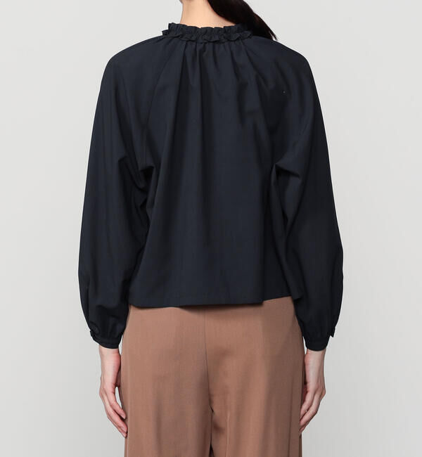 LE GLAZIK「LE GLAZIK | ブロードワッシャー ラッフルシャツ WOMEN」|シャツ・ブラウス|