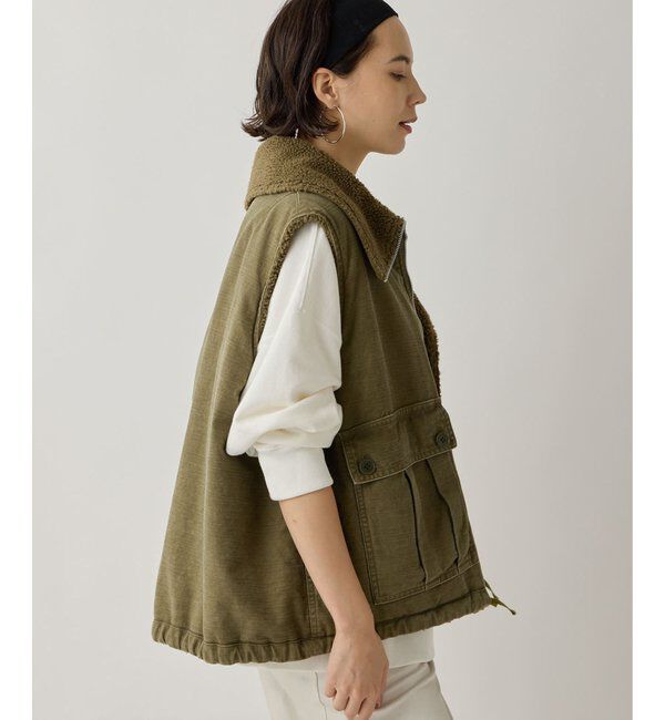  「【KATHARINE HAMNETT】ボアリバーシブルベスト」|その他|