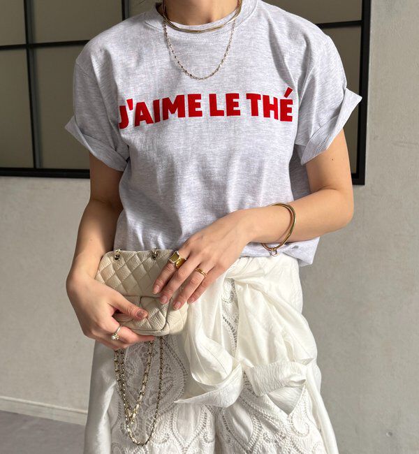  「JAIMELETHEフロッキーロゴTEE」|Tシャツ・カットソー|ライトグレー