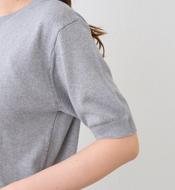  「【A・MONN】【着回し力抜群】HALF SLEEVE KNIT」|ニット・セーター|