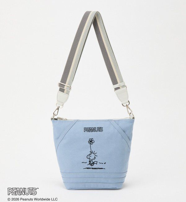  「《PEANUTS&times;russet》リバーシブルショルダーバッグ」|ボストンバッグ|スカイブルー