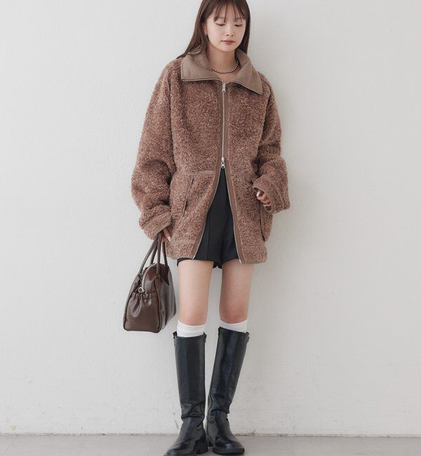  「リバーシブルボアブルゾン」|ブルゾン・スタジャン|