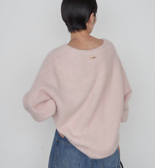  「《新色が登場》ファーカシミヤVニット」|ニット・セーター|