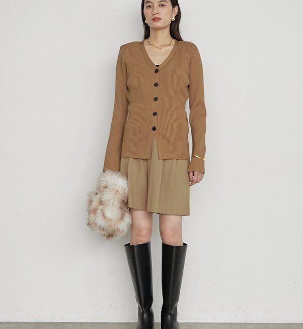  「《品よく着映える》パワショルカーデ」|ニット・セーター|