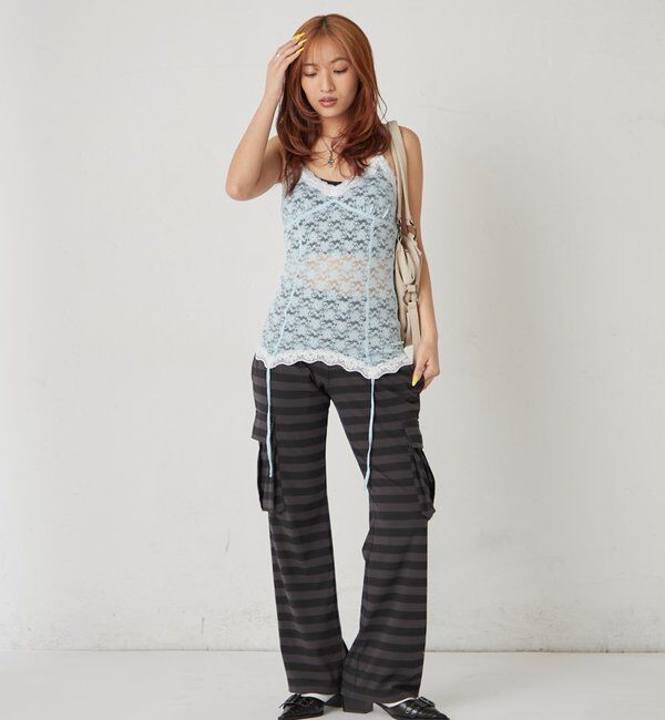  「【26AW LOOK掲載品番】レースガーターキャミ」|キャミソール|