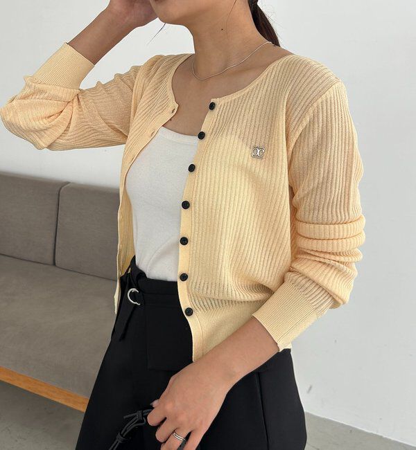 「シアーリブカーディガン」|カーディガン|