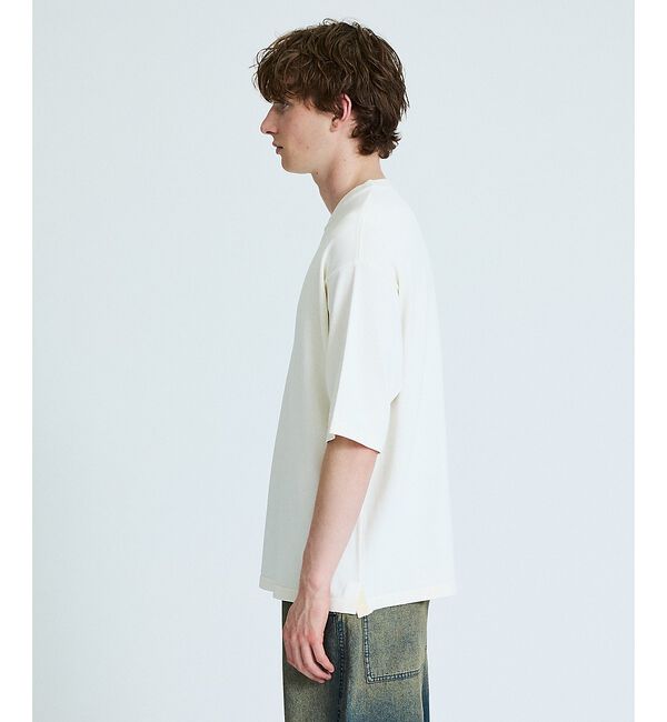 ABAHOUSE「【接触冷感】 サマーニットTシャツ / オーバーサイズ」|Tシャツ・カットソー|