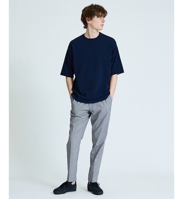 ABAHOUSE「【接触冷感】 サマーニットTシャツ / オーバーサイズ」|Tシャツ・カットソー|
