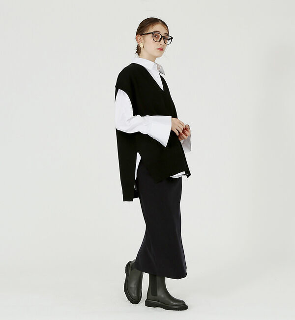 AU BANNISTER「トラックソールサイドゴアブーツ」|ショートブーツ|
