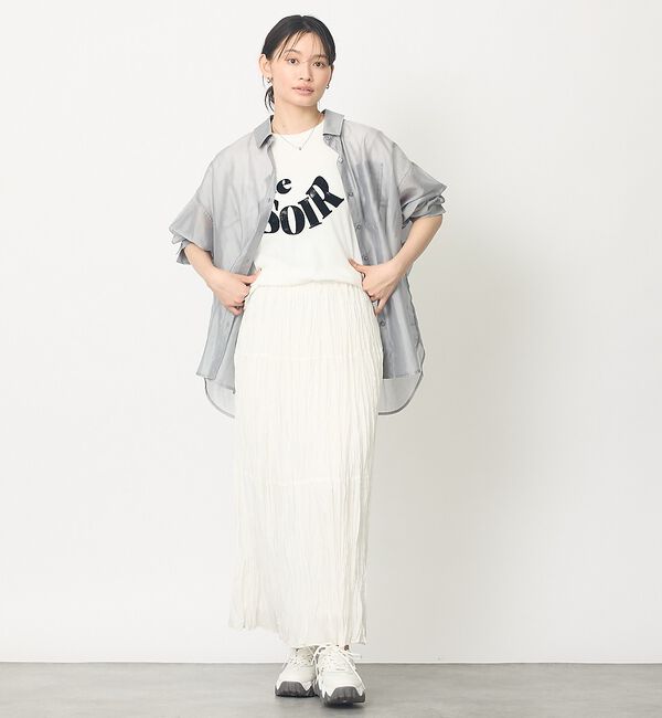 abahouse mavie「甘編み天竺ロゴTシャツ」|Tシャツ・カットソー|