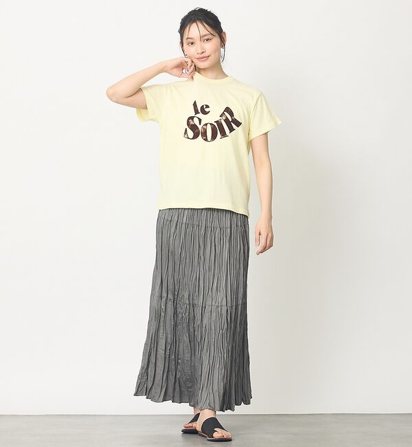 abahouse mavie「甘編み天竺ロゴTシャツ」|Tシャツ・カットソー|