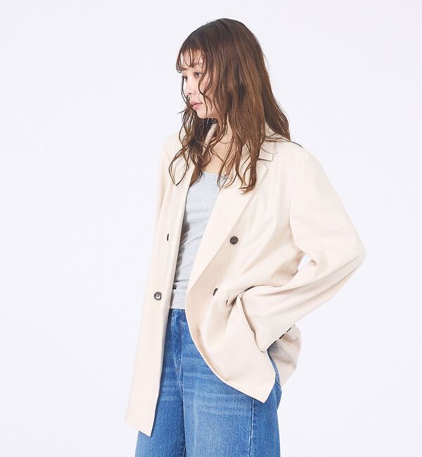 abahouse mavie「【セットアップ対応】ライトメランジダブルジャケット」|その他|