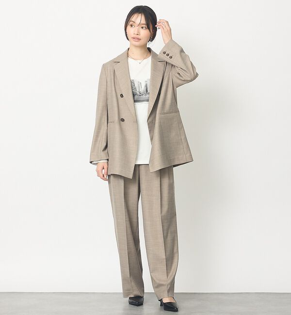 abahouse mavie「【セットアップ対応】ライトメランジダブルジャケット」|その他|