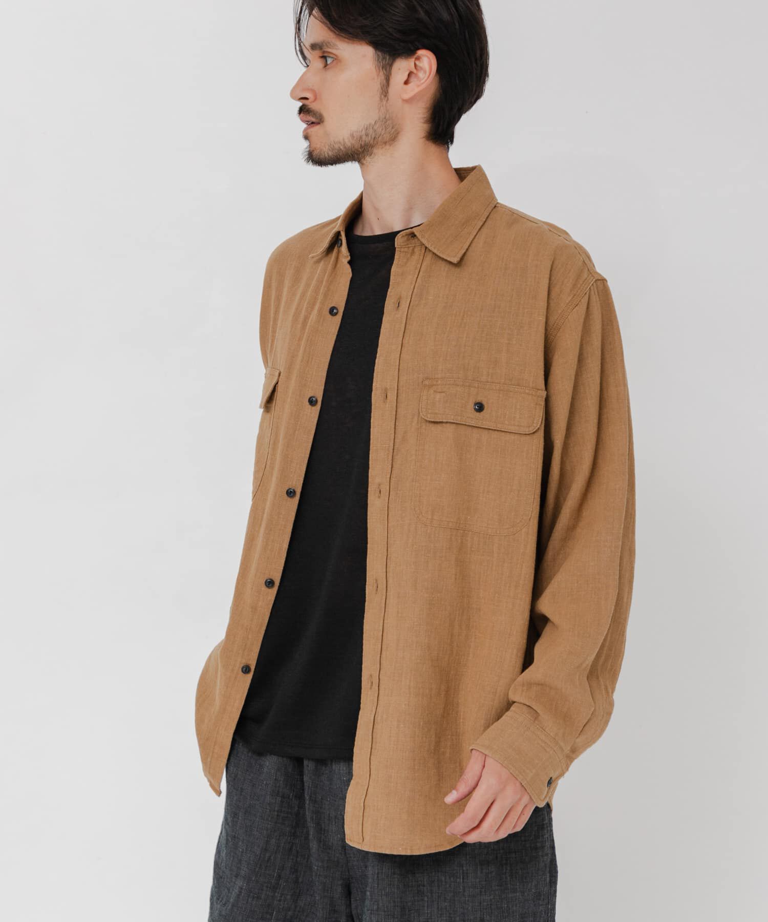 URBAN RESEARCH「SANDWASH LINEN WORK SHIRTS」|シャツ・ブラウス|