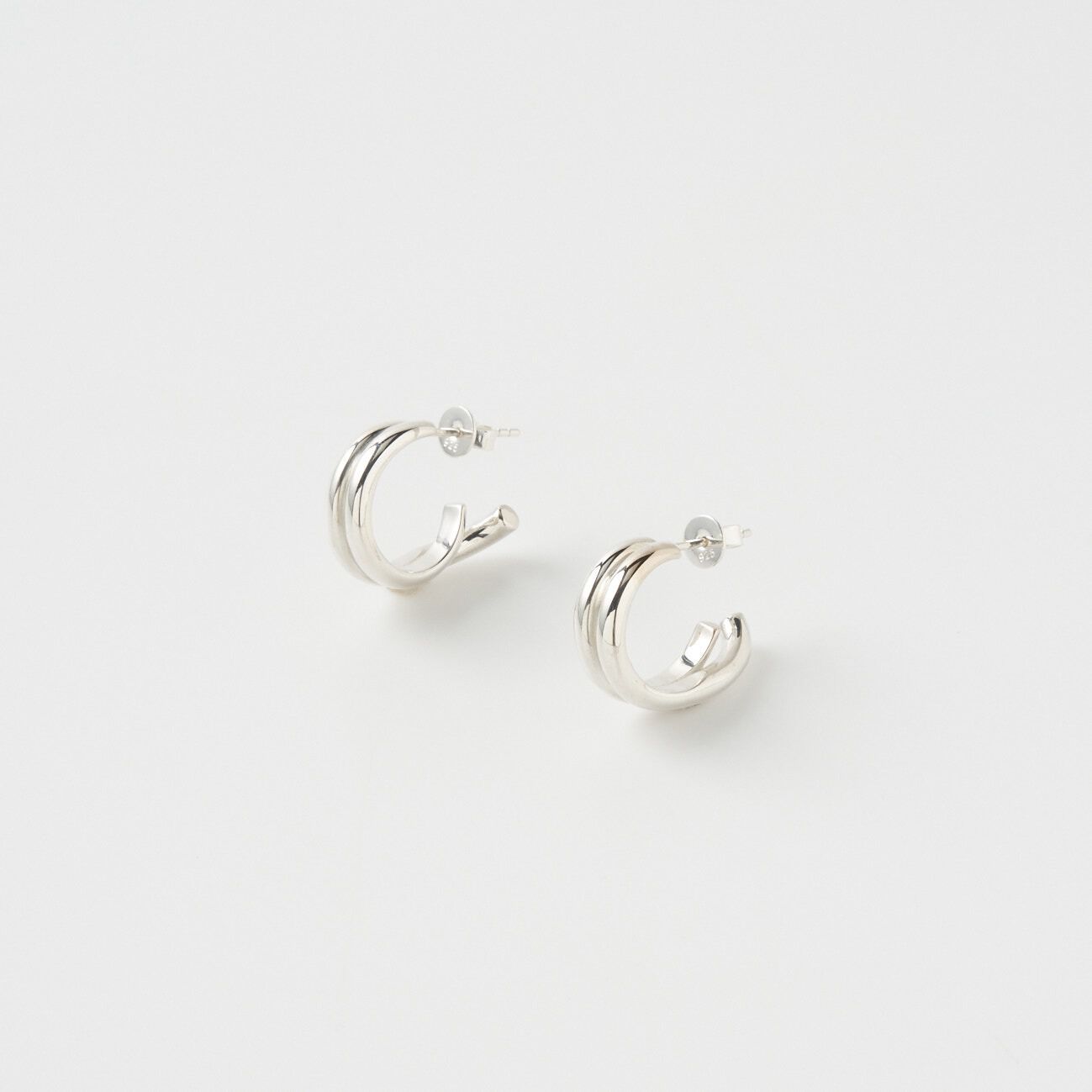  「third reasons DOUBLE SPLIT EARRING」|ピアス|シルバー