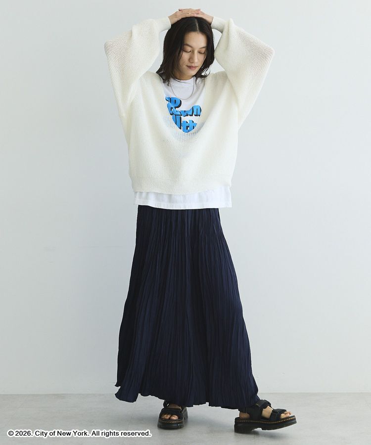 GARAGE OF GOOD CLOTHING「【日本製】ペーパーヤーンＶネックシアープルオーバー」|ニット・セーター|