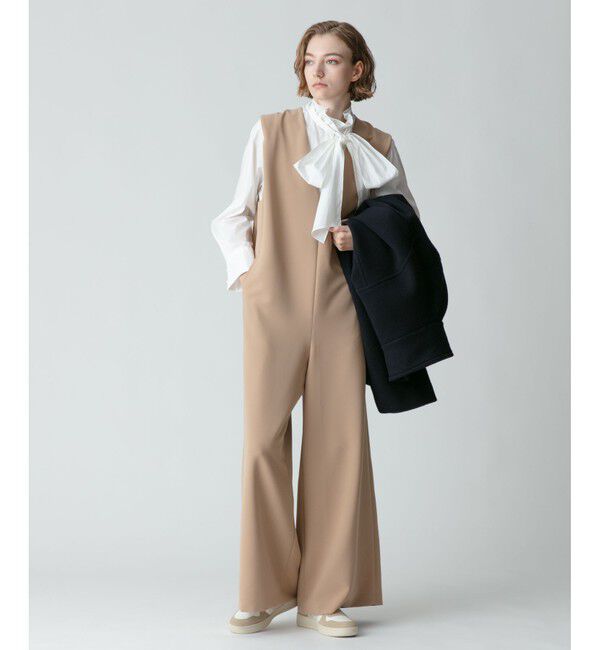 allureville「【allureville&times;otonaMUSE】ダブルクロスVネックオールインワン」|その他|