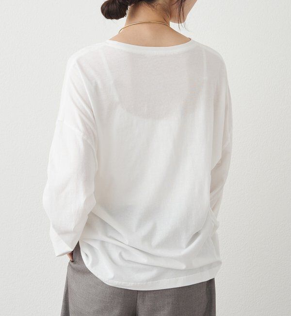  「【F&B】オーガニックコットンシアーガーゼカットソー」|Tシャツ・カットソー|