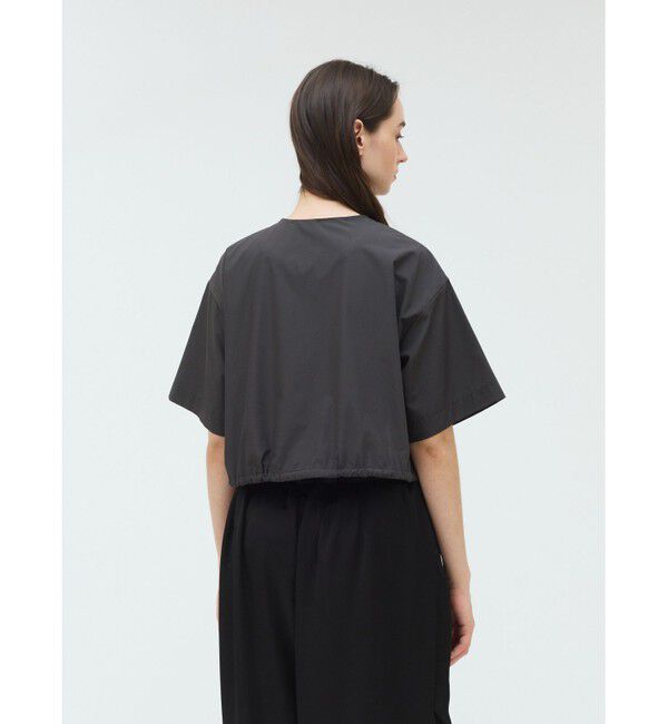 mizuiro ind「mizuiro ind ドローストリングシャツ」|シャツ・ブラウス|
