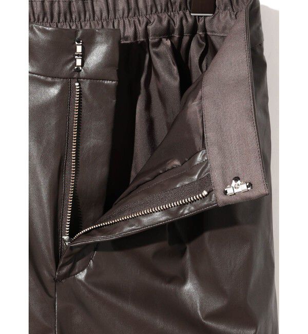 MIDIUMISOLID「MIDIUMISOLID for Ladies シンセティックレザーショートパンツ」|その他|