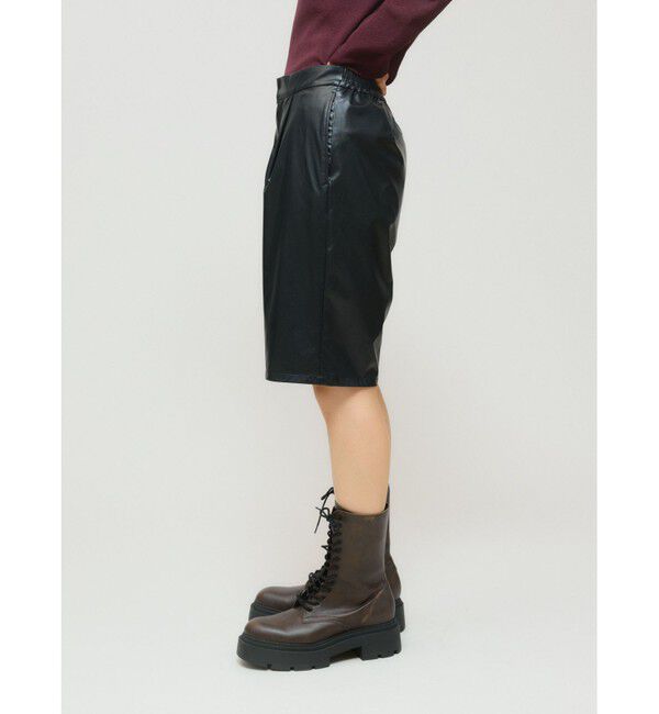 MIDIUMISOLID「MIDIUMISOLID for Ladies シンセティックレザーショートパンツ」|その他|