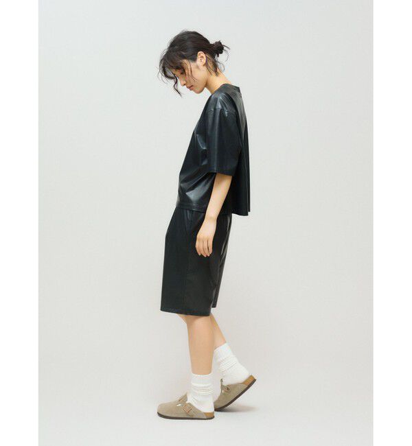 MIDIUMISOLID「MIDIUMISOLID for Ladies シンセティックレザーショートパンツ」|その他|