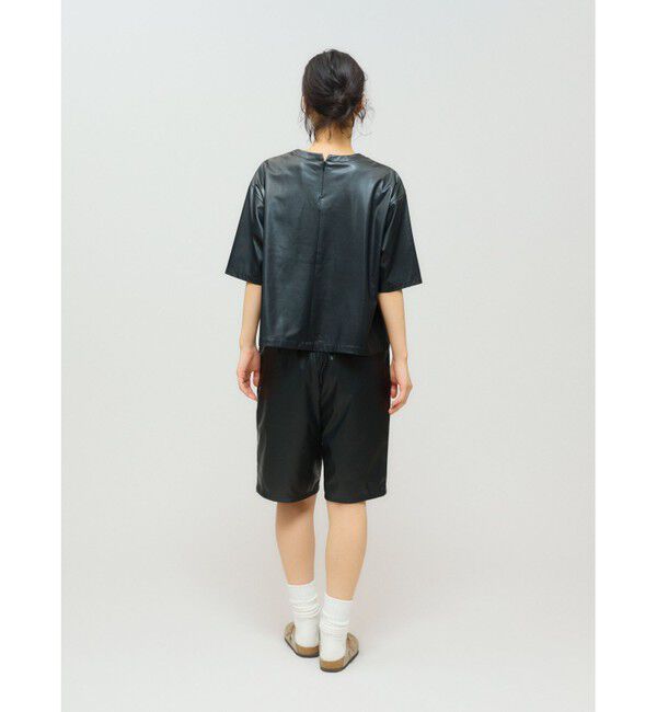 MIDIUMISOLID「MIDIUMISOLID for Ladies シンセティックレザーショートパンツ」|その他|