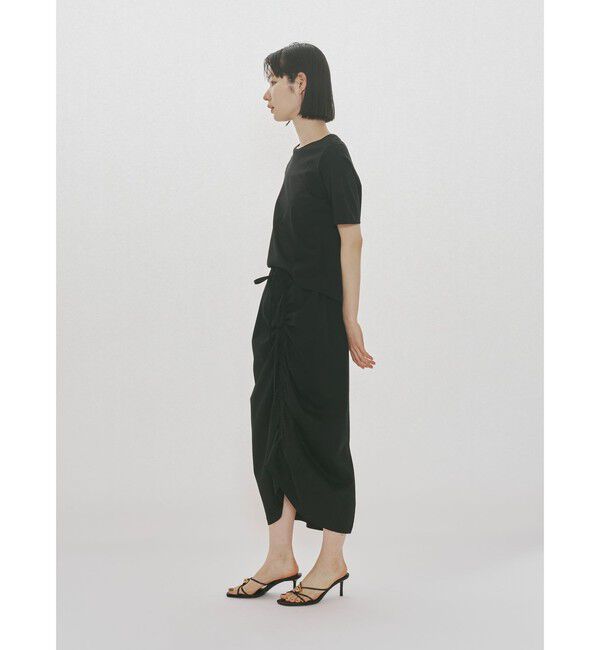 MIDIUMISOLID「MIDIUMISOLID for Ladies ドローストリングスカート」|スカート|