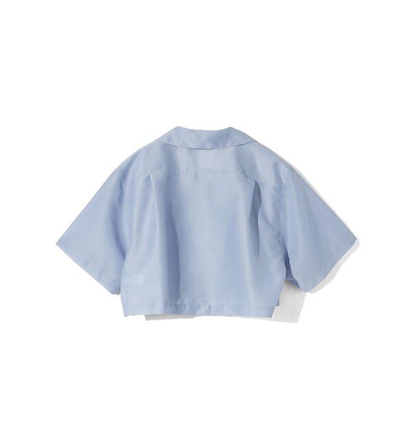 MIDIUMISOLID「MIDIUMISOLID for Ladies シアーオープンカラーシャツ」|シャツ・ブラウス|