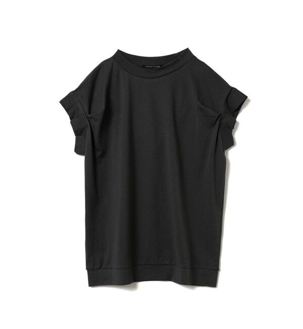 mizuiro ind「mizuiro ind フリルスリーブクルーネックプルオーバー」|Tシャツ・カットソー|