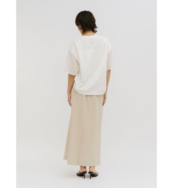 MIDIUMISOLID「MIDIUMISOLID for Ladies シアースリーブスキッパープルオーバー」|Tシャツ・カットソー|