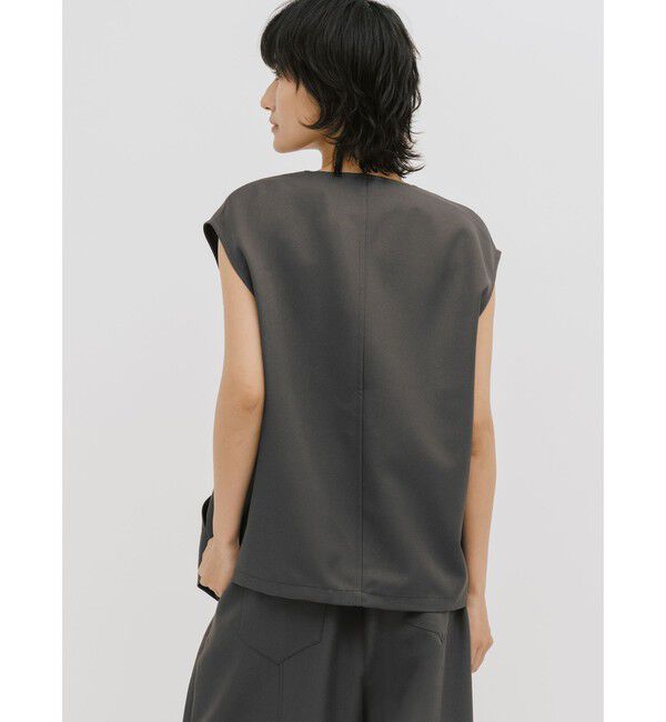 MIDIUMISOLID「MIDIUMISOLID for Ladies コクーンフォームベスト」|ベスト・ジレ|