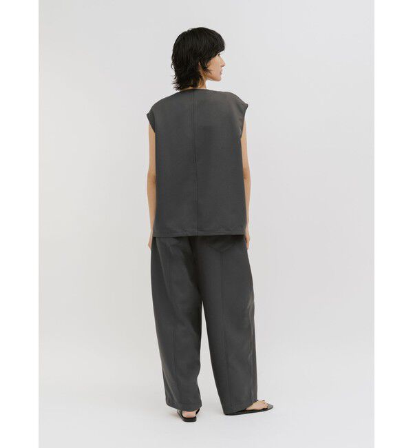 MIDIUMISOLID「MIDIUMISOLID for Ladies コクーンフォームベスト」|ベスト・ジレ|