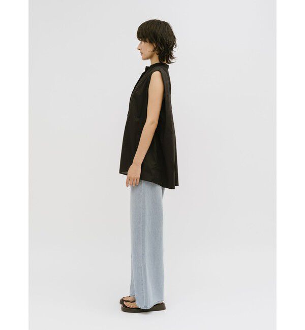 MIDIUMISOLID「MIDIUMISOLID for Ladies レース付きワイドシャツ」|シャツ・ブラウス|