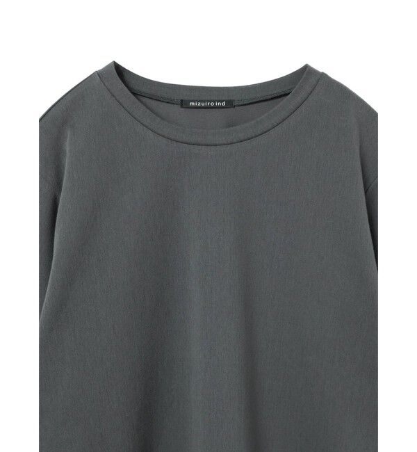 mizuiro ind「mizuiro ind トリコットロングスリーブクルーネックTシャツ」|Tシャツ・カットソー|