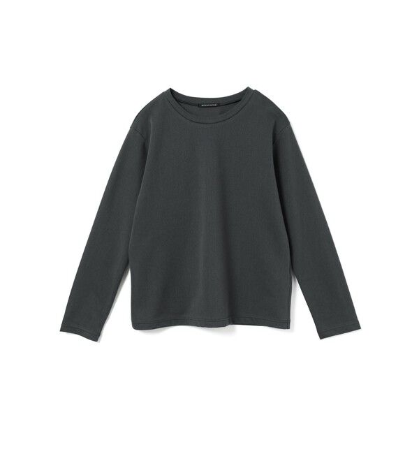 mizuiro ind「mizuiro ind トリコットロングスリーブクルーネックTシャツ」|Tシャツ・カットソー|ブラック
