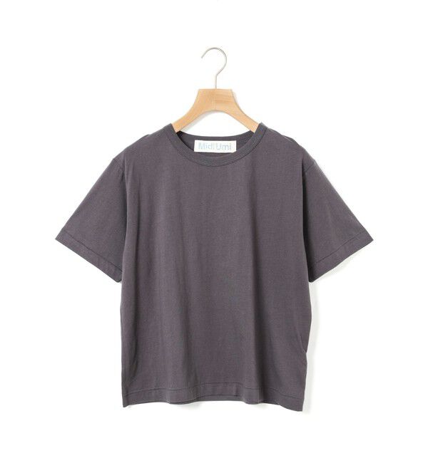 MidiUmi「MidiUmi ベーシックTシャツ」|Tシャツ・カットソー|チャコールグレー
